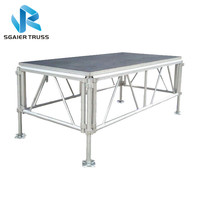 0.6-1m bas prix pôle danse pliante scène défilé de mode équipement aluminium portable scène concert scènes