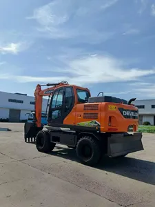 Excavadora de Ruedas Develon DX150WE de 15 Toneladas, Usada, para Movimiento de Tierras en Construcción - Product Image 2