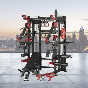 เครื่องออกกำลังกายแบบมัลติฟังก์ชั่นเชิงพาณิชย์ รุ่น Heavy Duty Cable Crossover Smith Machine พร้อม Power Squat Rack และชุดน้ำหนัก 80 กก. - Product Image 6