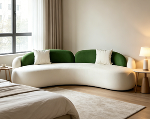 Juego <span class=keywords><strong>de</strong></span> Sofá <span class=keywords><strong>de</strong></span> Tres Plazas con Patas <span class=keywords><strong>de</strong></span> Madera Maciza, Diseño Nórdico Moderno y Minimalista, Tapizado en Tela Tecnológica para Salas <span class=keywords><strong>de</strong></span> Estar Pequeñas y Hoteles - Product Image 5
