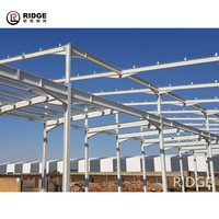 Bâtiment en acier des bâtiments 100x100 40x200 isolés préfabriqués de cintre d'avions de poutre en h laminés à chaud