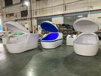 Grande cuve d'isolation pour relaxation corporelle, détoxification, capsules de privation sensorielle zéro gravité, hydrothérapie, méditation, fonction musicale, usage domestique
