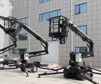 Plataforma Elevatória Móvel Tipo Aranha com Braço Articulado Elétrico para Trabalho Aéreo