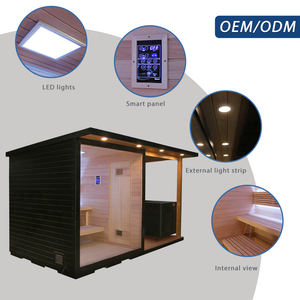 Cabina de Bienestar Integrada Bropool con Sauna Exterior de Cedro, Baño de Hielo y Terapia de Frío y Calor con Ducha de Vapor - Product Image 3