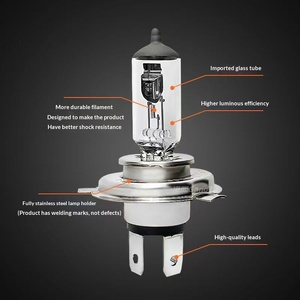 Nuevas Lámparas Halógenas Automotrices de Alta Calidad H1/<span class=keywords><strong>H4</strong></span>/H7/H3/H11/9005, Bombillas para Faros Delanteros/ Niebla/ Luces Altas/Bajas - 12V 1800 Lúmenes 55W - Product Image 3