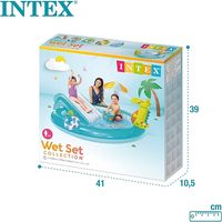 Intex Gator Play Center Wasserpark Aufblasbare Pool rutschen Intex Gator Play Center