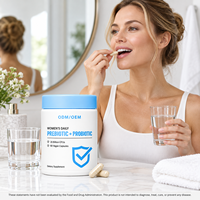 Fabricant OEM/ODM de capsules végétaliennes prébiotiques et probiotiques pour femmes, mélange de fibres prébiotiques et de probiotiques, complément alimentaire, marque privée