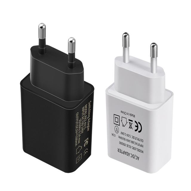 Wholesale 5V 2A UK US EU Plug Wall Charger Adapter Mobile Phone Chargers for Travel
