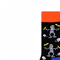 Chaussettes mi-mollet d'Halloween, chaussettes de couple unisexes à motif de dessin animé, chaussettes longues douces et respirantes pour les fêtes et le quotidien