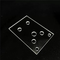 Feuille de verre de quartz de silice fondue de haute pureté épaisseur de taille personnalisée 0.5-30mm verre de quartz JGS1 JGS2