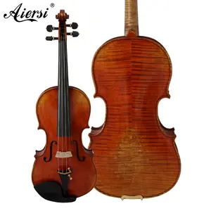 हस्तनिर्मित उच्च स्तर के पेशेवर उन्नत 4/4 Violins Aiersi प्राचीन लाल ब्राउन लौ मेपल की लकड़ी के लिए बिक्री