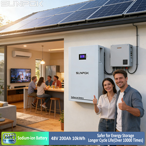Batterie au sodium SUNPOK 48V <span class=keywords><strong>5kwh</strong></span> 10kwh 15kwh 100ah 200ah 300ah <span class=keywords><strong>5kwh</strong></span> 10kwh 15kwh Batteries au sodium-ion pour le stockage d'énergie domestique - Product Image 1