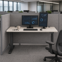 Kit de cadre de bureau assis-debout à double moteur, base de bureau électrique réglable en hauteur pour poste de travail de bureau