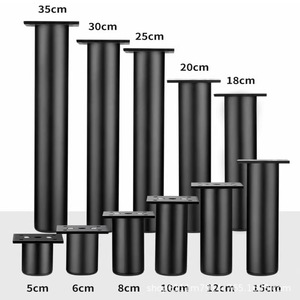 Aluminum Furniture <b>Leg</b> 38mm Round Base Heavy Duty <b>Sofa</b> Coffee Table Support Minimalist Design - Product Image 3