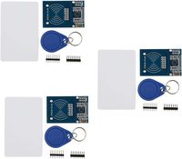 Kit RFID - Module de capteur de carte IC RF RC522 + Carte vierge S50 + Porte-clés pour utilisation automobile avec Raspberry Pi