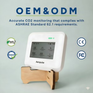 Monitor CO2 Aeropulse High-Performance A200 dengan Alarm Suara Akurasi Tinggi |   Mengukur CO2 Suhu Kelembaban |   Bertenaga Baterai - Product Image 1