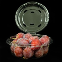 8 12 15 16 32 36 oz Récipient en plastique rond transparent jetable avec couvercles et logo