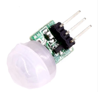 Détecteur de mouvement infrarouge pyroélectrique miniature AM312 DC 2,7-12V, détecteur automatique de corps humain, module numérique intelligent