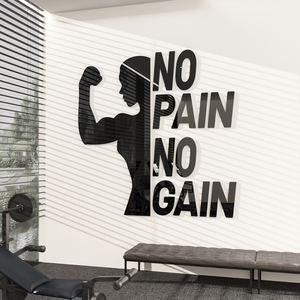 Adesivo Acrilico Personalizzato per <span class=keywords><strong>Palestra</strong></span>, Impermeabile, Decorativo, in Inglese - Product Image 1