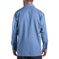 Uniforme de construction industrielle personnalisé, chemise de travail boutonnée à manches longues en sergé surdimensionné pour vente en gros