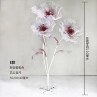 Fleurs en soie géantes artificielles de taille personnalisée colorée pour la décoration de mariage Fournisseur de mariage