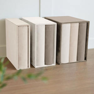 Album Photo personnalisé en tissu, cadeau pour père, <span class=keywords><strong>mère</strong></span>, famille, couverture rigide, design feuille d'or, fentes - Product Image 6