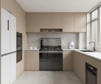 Cuisine économique de petite taille, ensembles complets modernes, utilisation hôtelière, armoires de cuisine modulaires en bois massif de haute qualité, écologiques