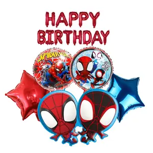 2022 Nieuwe Ontwerp Spider Man Super Hero Folie Ballon Jongen Verjaardag Favor Thema Party Ballon Decoratie Cartoon Karakter Ballonnen