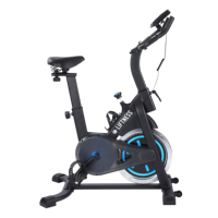 Vélo de spinning TOPFIT, vélo d'exercice stationnaire, vélo de gym à domicile, acier de haute qualité, résistance réglable, écran LCD, confortable
