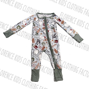 DH ODM Lubaby Caja Sorpresa de Pijamas de Bambú a Granel Lista para Enviar, Estilos Aleatorios para Niños, Estampado de Personajes, Romper de Bambú con Cierre para Bebé, Caja Ciega - Product Image 2
