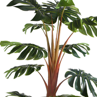 Décoration de plantes artificielles 2M vente en gros, Monstera delizosa