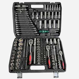 Kit d'outils de mécanique automobile ultra-portable de qualité supérieure 216 pièces, ensemble tout-en-un Cr-V, entretien de voitures, de vélos et de motos, caractéristiques combinées - Product Image 6