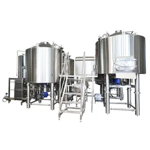 Tiantai SUS304 steam heated 2-vessel 1500L brewhouse automatic chinese craft beer brewing equipment suppliers