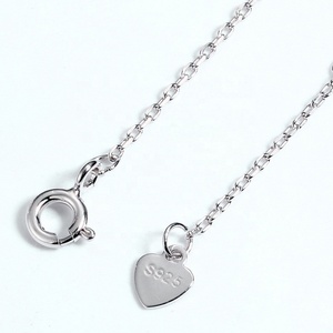Oro Blanco joyería de dama de honor <span class=keywords><strong>el</strong></span> karma círculo S925 de plata esterlina Topacio collar de piedras preciosas - Product Image 6