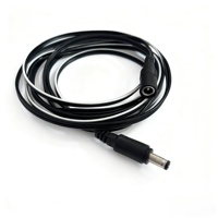Câble d'alimentation CC Hejia Factory 18AWG 5521 avec gaine en PVC et conducteur OFC