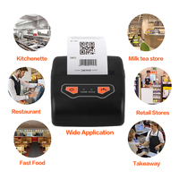 Imprimante de reçus mini sans fil portable pour restaurant, magasin et supermarché, compatible Android et IOS, stock disponible