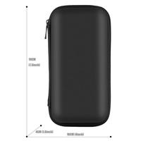 Sac de rangement pour câbles de chargeur EVA, étui de rangement portable pour voyage en plein air, pour cordons USB, écouteurs, accessoires, noir