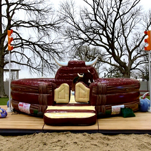 Machine de taureau mécanique gonflable pour adultes - Matériel PVC certifié EN14960, taille personnalisable, comprenant un <span class=keywords><strong>souffleur</strong></span> pour - Product Image 1