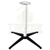 Support de bureau pivotant à hauteur réglable en métal aluminium noir mat pour ordinateur portable Base de table d'appoint pour ordinateur
