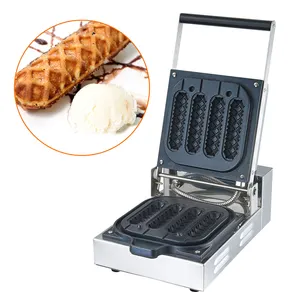 Máquina de waffle uso doméstico, máquina industrial de cachorros vendedor de bolhas do milho do cão para restaurante assadeiras lanche bar ce sy