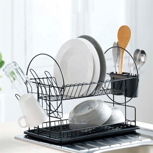 Escurridor de Platos de Metal Ajustable en Altura para Almacenamiento en la Cocina, Bandeja para Platos, Escurridor de Platos, Secador de Platos, Escurridor de Acero Inoxidable - Product Image 6