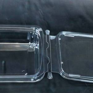 8 12 16 20 24 32 35 48 64oz Làm xáo trộn rõ ràng bản lề vỏ sò hộp đựng thức ăn nhựa rPet/Pet tấm & bát trái cây lưu trữ thực phẩm - Product Image 3