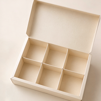 Caja para Galletas Personalizada con Inserto de Papel, Caja de Embalaje de Grado Alimenticio para Pastelería y Postres para Llevar con Logotipo