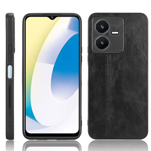 Custodia protettiva protettiva per telefono in pelle sintetica con motivo in vacchetta leggera per <span class=keywords><strong>Vivo</strong></span> <span class=keywords><strong>Y22S</strong></span> 4G/Y22 4G copertina posteriore 2022 custodia in pelle - Product Image 2