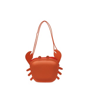 Monedero Pequeño de Cuero PU con Estampado de Letras en Relieve, Diseño de Cangrejo de Dibujos Animados, Correa Única de Poliéster y Cierre de Cremallera para <span class=keywords><strong>Mujer</strong></span> - Product Image 4