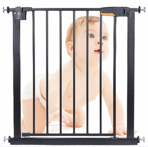 Puerta de seguridad duradera para bebés Puerta de seguridad ajustable inteligente sin taladro para niños a prueba de bebés para escaleras - Product Image 4