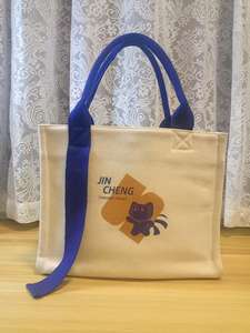 Bolsas de Lona Reutilizables Simples con Logotipo Impreso para Estudiantes, Niñas, Bolsa de Lona Personalizada de un Solo Hombro - Product Image 3