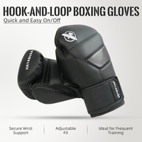 Gants de boxe professionnels en cuir PU noir pour adultes, 8, 10, 12 oz, pour Muay Thai, Kickboxing, Sparring, entraînement, avec logo personnalisé