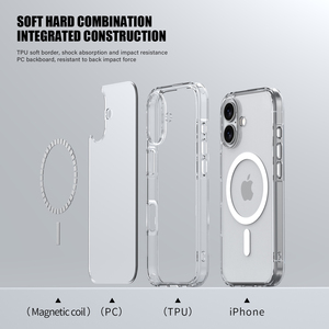 Bán buôn điện thoại di động <span class=keywords><strong>t</strong></span>ừ điện thoại Bìa TPU + PC không thấm nước chống sốc trường hợp điện thoại cho IP 14 15 16 17 không khí Pro Max - Product Image 4