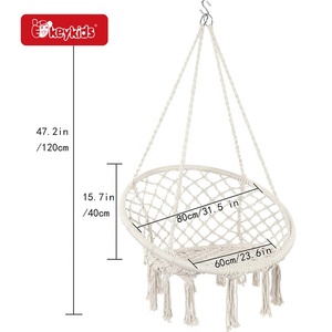 코튼 로프 교수형 해먹 그네 침실 발코니 W01D303 - Product Image 4